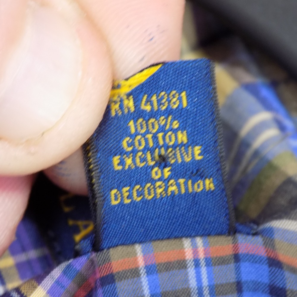 Polo Ralph Lauren Plaid Shirt Mens XL Blue Multi Button-Down Long Sleeve EUC - Picture 9 of 9